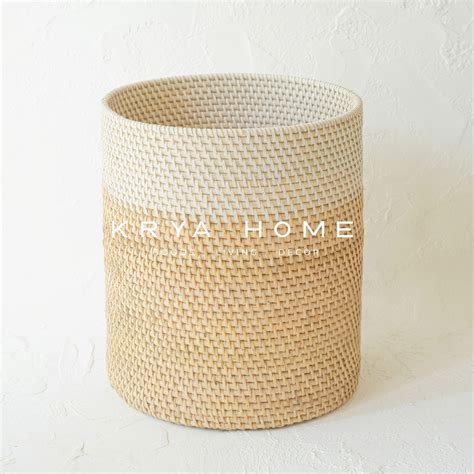 Jual Krya Home Keranjang Rattan Bora Bin Basket Natural Home Decor