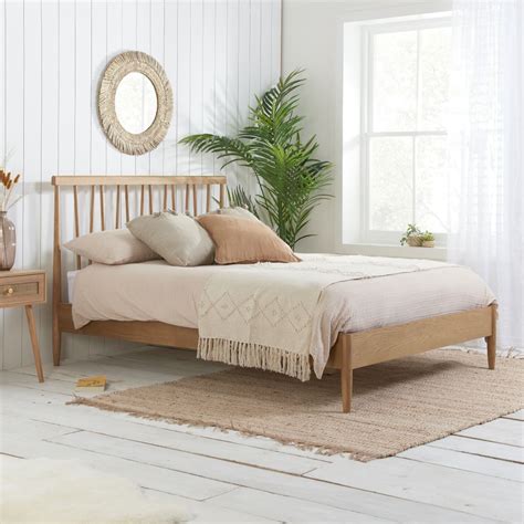 Rome Oak Wooden Bed | Happy Beds