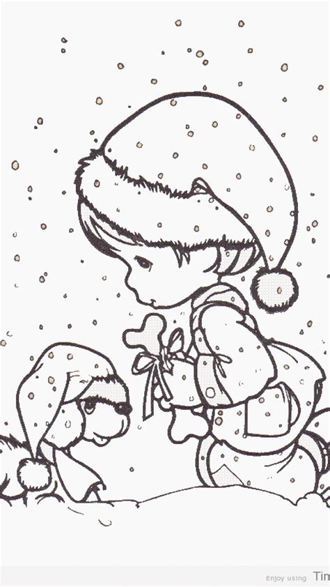 Precious Moments Christmas Coloring Sheets Coloring Pages