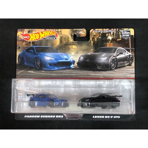 風火輪 hot wheels 汽車文化 雙車套裝 速霸陸 subaru 凌志 lexus rc f gt 精裝 膠胎 蝦皮購物