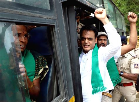 BJP Leaders And Workers Stage A Protest