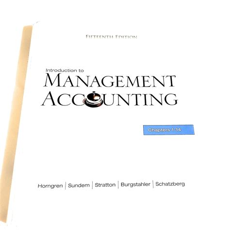 Buy Introduction To Management Accounting Chapters Book Online At