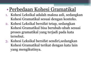 Kohesi Gramatikal 1 PPT