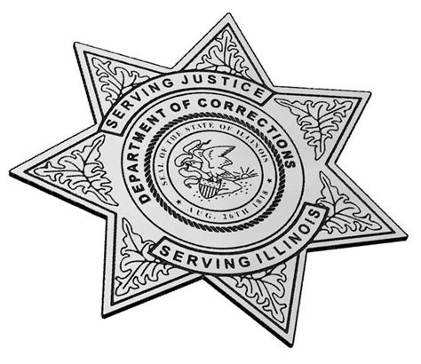 Department Of Corrections Badge Illinois State Svg Law Etsy