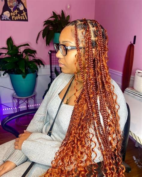 Curly Highlights Colored Highlights Braids With Curls Braids With