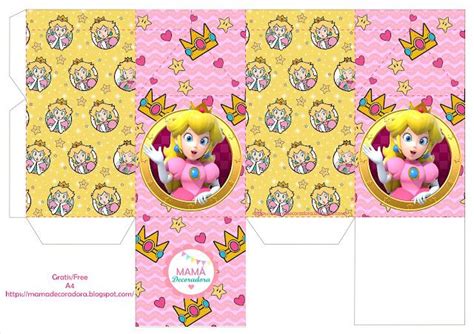 Kit Imprimible Princesa Peach Peach Party Mario Bros Princess Peach