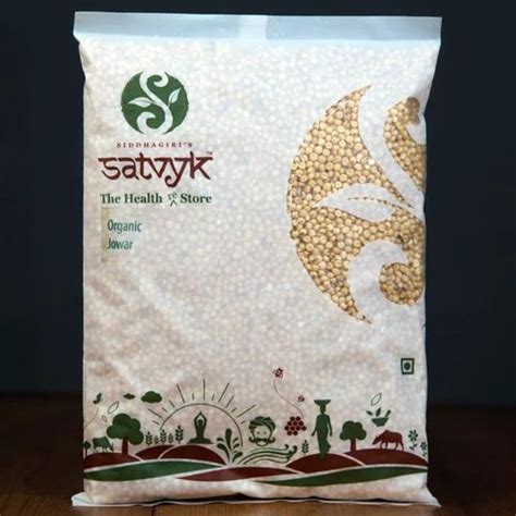 Satvyk Granules Organic Jowar Cleaned Tested Certified Organic Bag