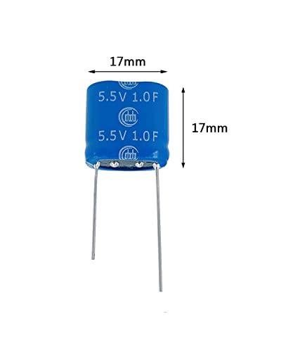 Cermant 2 Pcs 8 5X17X17mm 0 33x0 67x0 67in Super Capacitor 5 5V 1F