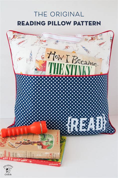 Reading Pillow / Pocket Book Pillow Pattern Bundle in Two Sizes | D...