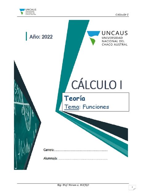 2 - FUNCIONES de Una Variable Real | PDF | Función (Matemáticas ... 