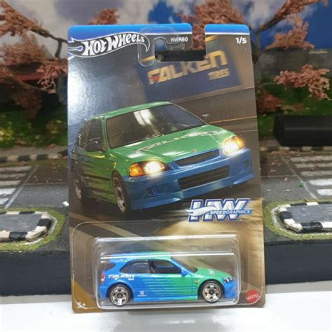 Hot Wheels Speed Graphics Honda Civic Type R Ek Falken Shopee Malaysia