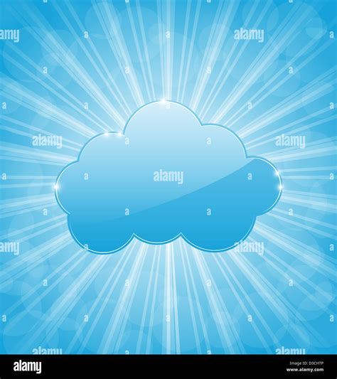 Illustration blue cloud Stock Photo - Alamy