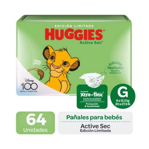 Pa Ales Huggies Active Sec G Unid Aseo Por Mayor