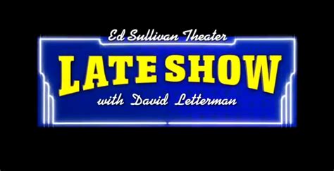 The Late Show With David Letterman Sara Krieger