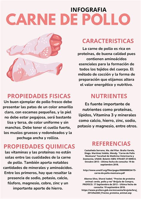 Carne De Pollo Infografia Carne De Pollo Caracteristicas