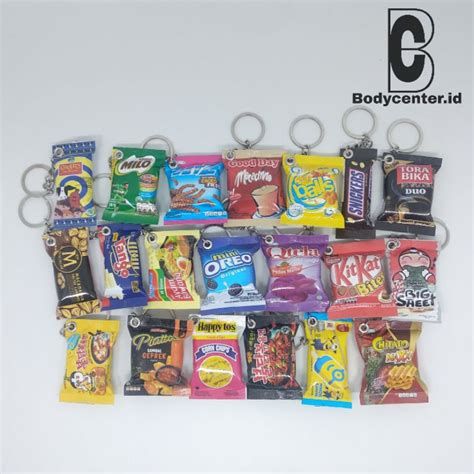 Jual Gantungan Kunci Unik Miniatur Snack Mie Lucu Shopee Indonesia