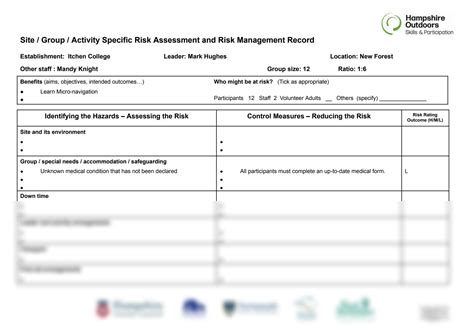 Solution Risk Assessment Template 2020 Step 2 3 Studypool