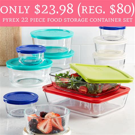 Only Regular Pyrex Piece Food Storage Container Set Deal Hunting Babe