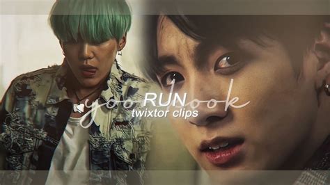 JUNGKOOK And SUGA Run Official Mv Twixtor Clips AE Sharpen HD 4k