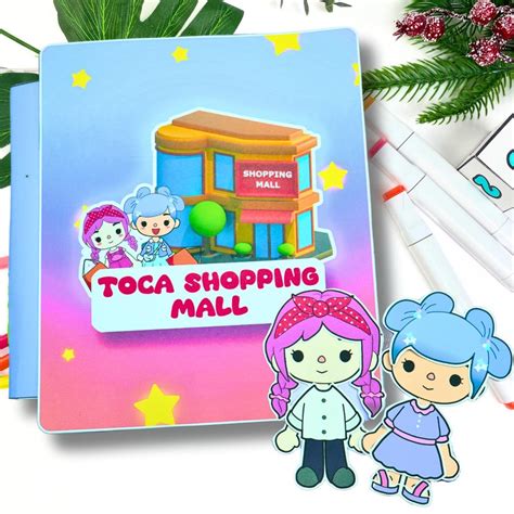 Toca Boca Shopping Mall Printable Diy Toca Boca Paper Doll House Paper