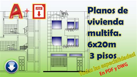 Planos De Vivienda Multifamiliar X M Pisos Infoconstructor