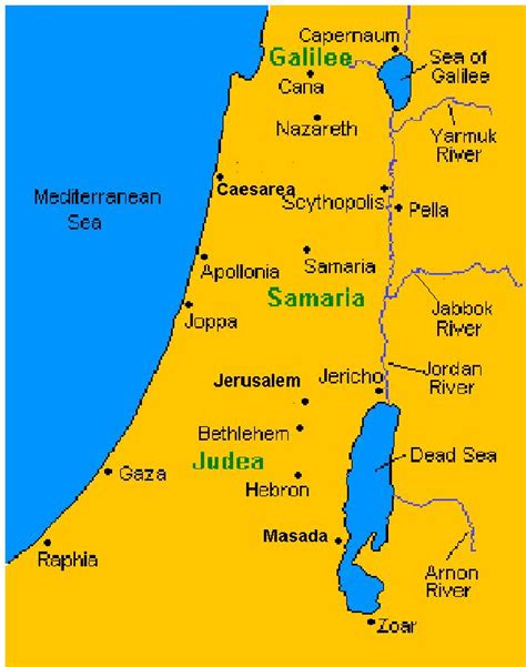 Caesarea Philippi Israel Map