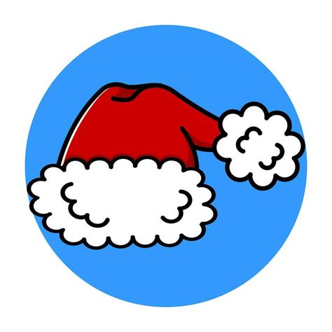 Red hat of Santa Claus. Christmas image. Vector illustration. 23796760 ...