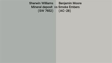 Sherwin Williams Mineral Deposit Sw Vs Benjamin Moore Smoke