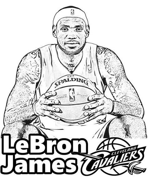 coloring pages lebron james | Sports coloring pages, Lebron james, Coloring pages