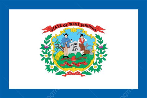 West Virginia State Flag Patriotic Symbol America Photo Background And