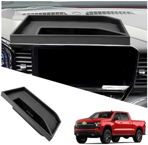 Amazon.com: Ruiya Fit Silverado 1500 Behind Screen Organizer 2022-2024 ...