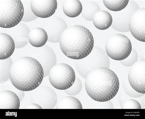 Seamless golf balls pattern background. Vector illustration Stock ...