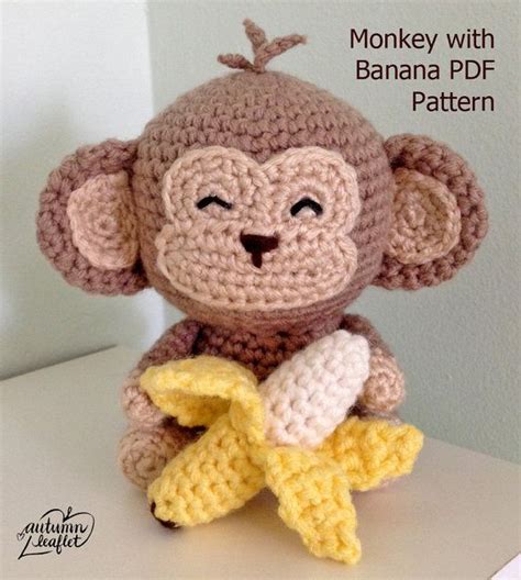 Crochet Pattern Monkey Amigurumi Monkey Crochet Tutorial Monkey