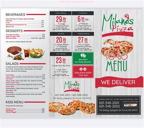 Online Menu of Milano’s Pizza and Pasta Restaurant, Purvis, Mississippi, 39475 - Zmenu