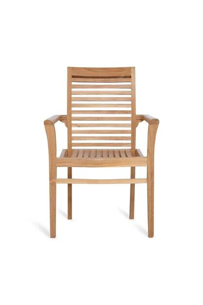 Premium Photo | Teak wood chairs