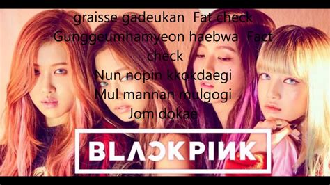 Black Pink Ddu Du Ddu Du Lyrics Korean English Youtube