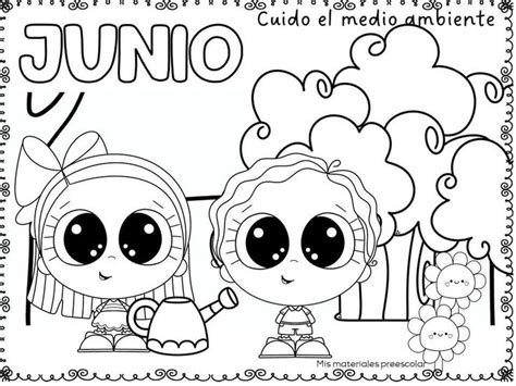 Junio Para Colorear Portada De Junio Imágenes Para Colorear Dibujos