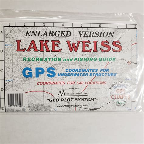 Atlantic Mapping GPS Paper Map Lake Weiss – The Loft at Bucks Island