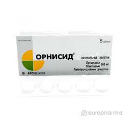 Купить Орнисид 500 мг № 5 вагин. табл. — Europharma