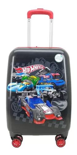 Malinha Mala Escolar R Gida Rodinhas Hot Wheels Preta Parcelamento Sem Juros