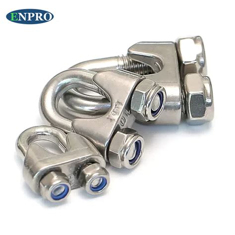 Factory Supply Ss Ss Saddle Wire Rope Cable Clip Clamp With U