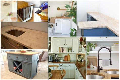 26 Cheaper DIY Butcher Block Countertop Ideas