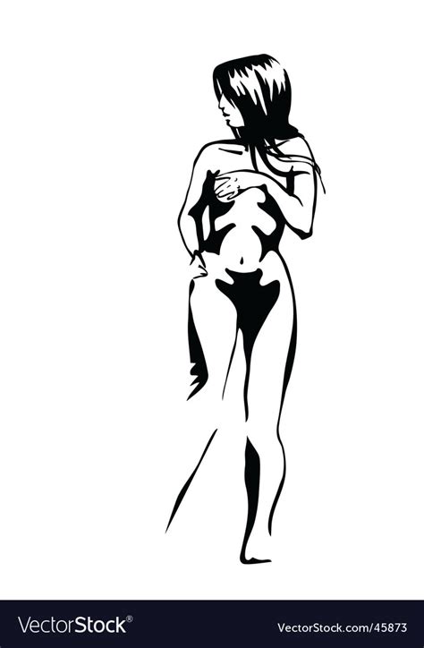 Nude Royalty Free Vector Image VectorStock