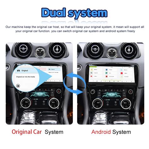 Android Car Radio AC Panel For Jaguar XJ XJL XJR 2009 2016 Upgrade To