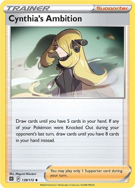 Cynthia S Ambition SWSH09 Brilliant Stars Pokemon