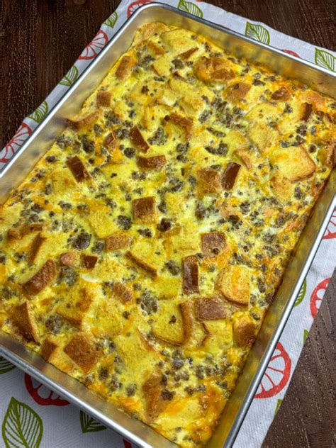 Breakfast Casserole For A Crowd - Plowing Through Life