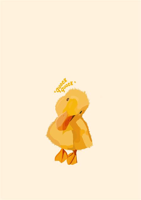 Cute Chibi Ducks Wallpaper