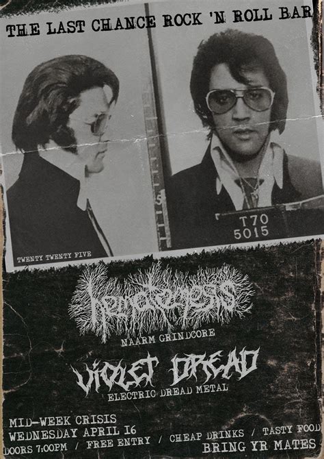 MID-WEEK CRISIS AT THE LAST CHANCE - W/ HEMATEMESIS + VIOLET DREAD, The