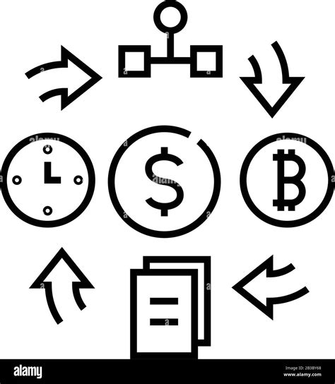 Work Interaction Line Icon Concept Sign Outline Vector Illustration Linear Symbol Stock