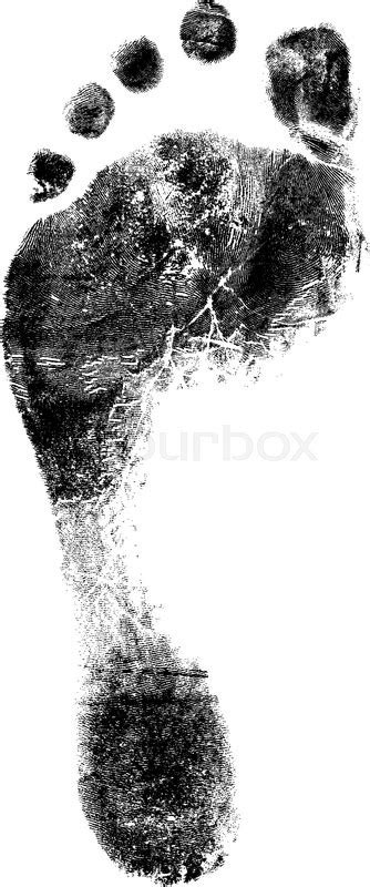 Male Footprint Stock Vector Colourbox